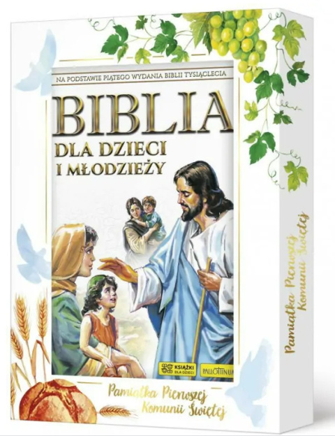 Biblia dla dzieci i młodzieży w opakowaniu komunijnym