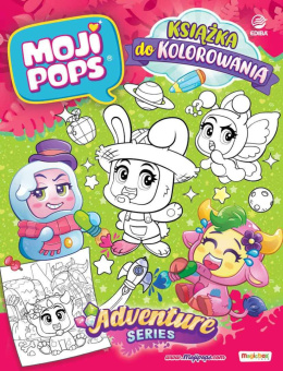 Moji Pops. Książka do kolorowania seria Adventure + 3 figurki