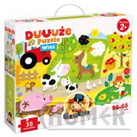 CzuCzu Duuuże puzzle z dziurką Wieś