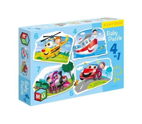 Baby Puzzle 4w1 Pojazdy