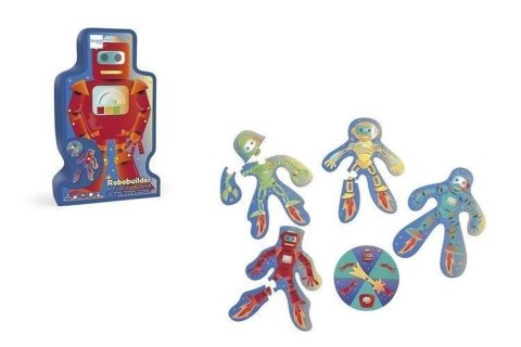 Gra ze spinerem Puzzle Roboty