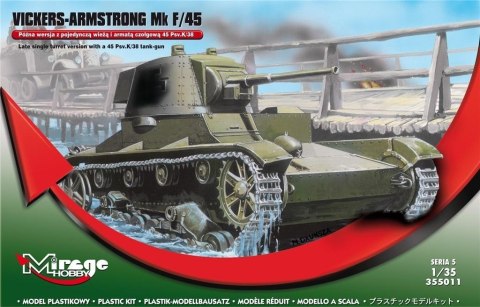 Czołg z wieżą i armatą Vickers-Armstrong Mk F/45