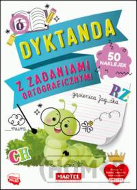 Dyktanda z zadaniami ortograficznymi z naklejkami