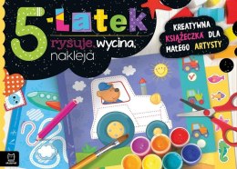 5-latek rysuje, wycina, nakleja