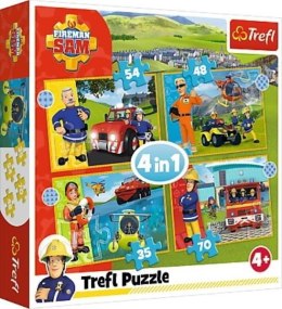 Puzzle 4w1 Odważny Strażak Sam TREFL