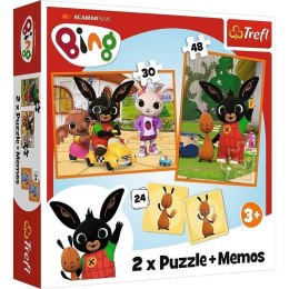 Puzzle 2w1 + memos - Bing z przyjaciółmi TREFL